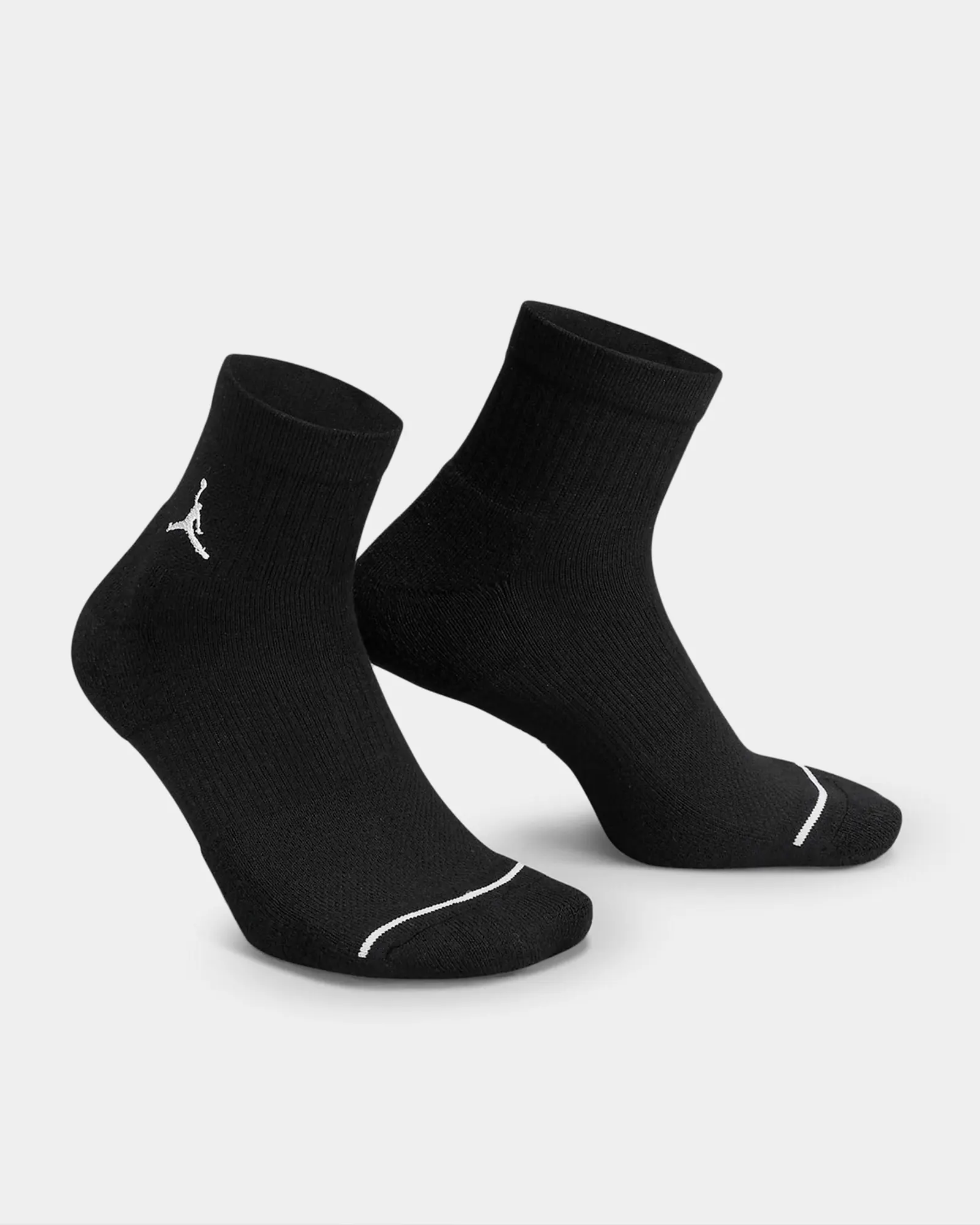 Шкарпетки Jordan Cush Poly Ankle 3PR DX9655-010, колір чорний — фото 1 з 4