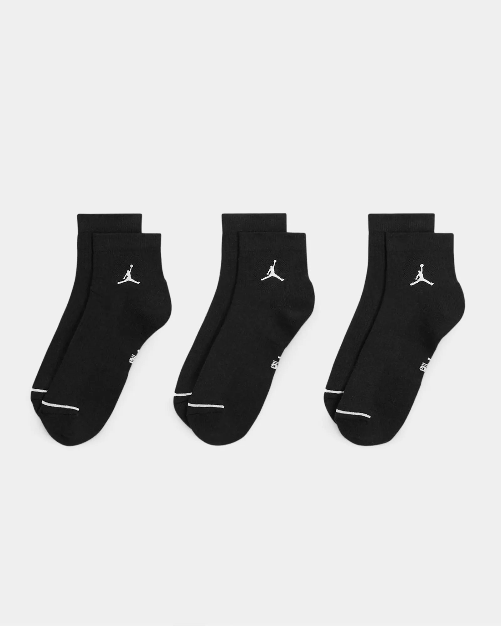 Шкарпетки Jordan Cush Poly Ankle 3PR DX9655-010, колір чорний — фото 3 з 4